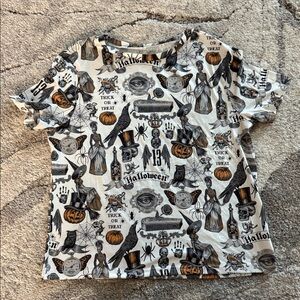 Halloween Print Short Sleeve Tee
